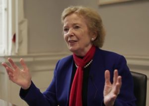 Mary Robinson, former President of Ireland and leader of the Mary Robinson Climate Justice Foundation